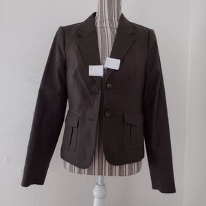 The Limited Brown Two Button Short Fitted Blazer Size S NWT